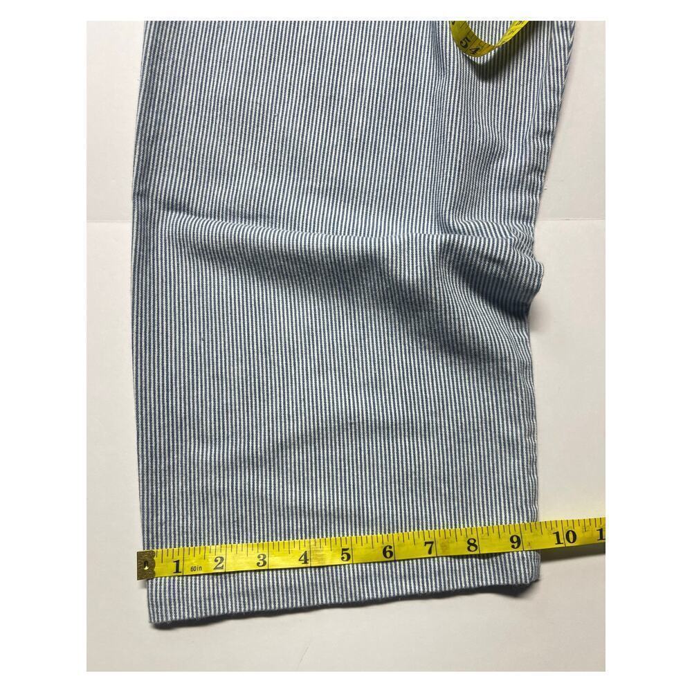 Vintageblue Capri Pants White Blue Stripe S 100% cotton - Picture 7 of 7